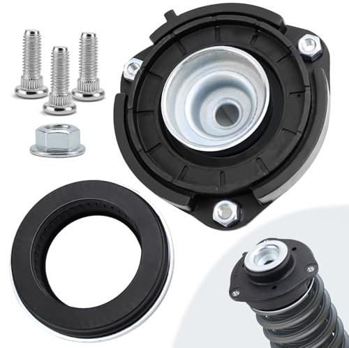 LPZMPZ Domlager Vorne kompatibel mit VW Golf 5 6 Passat B6 B7 Tiguan Caddy Touran, Audi A3 Q3 TT, Skoda Octavia Superb, Seat Altea Leon Federbeinstützlagersatz mit Kugellager, Ersatz 1K0412331B