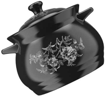 TOYANDONA Cazuela De Cerámica Para Estofado De Exquisita Cazuela De Cerámica Lisa Para Hacer Sopa Casera Para Cocina