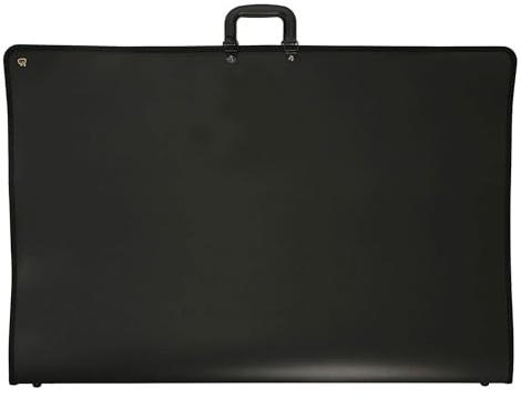 Create Economy A3 Art Portfolio Case - Artist Storage Bag - Multifunctional Weather Resistant Portable Carrying Case w/Handles for Paintings, Presentations, Sketches - Black (18.3 x 14 x 1.7)