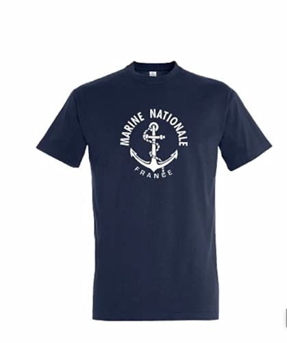 Marine Le t-shirt de la Marine Nationale bleu L