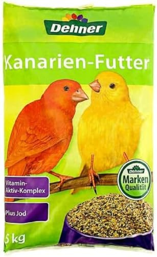 Dehner Nourriture pour canaris avec Complexe vitaminé Actif et iode 5 kg