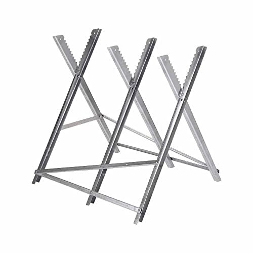 BOUDECH WADAH Holzschneider und Holzständer aus Stahllegierung, Halterung zum manuellen Schneiden und Motorsäge, max. Belastung 150 kg
