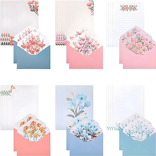 Floral Writing Paper and Envelopes Set - 36PCS Elegant Letter Writing Set for Gifts and Correspondence