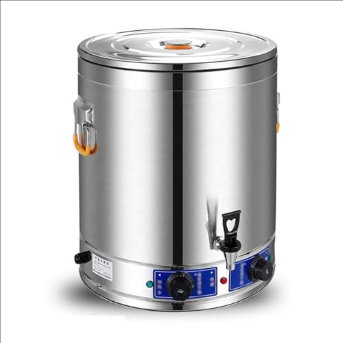 ZMIN Isolierfass mit doppelter Temperaturregelung, Anti-Trocken-Edelstahl-Catering-Urne mit großer Kapazität, für Familientreffen, Heißwasser, Milch, Tee, Kaffee,A,70L