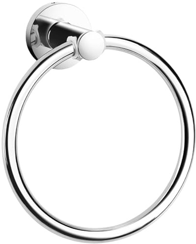 Towel Holders for Bathrooms Towels Rail - Hand Towel Holder Towel Ring, Drilling Needed, Chrome 060501
