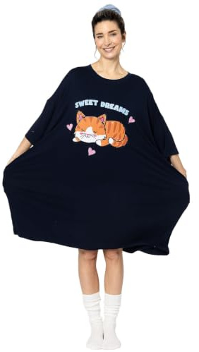 Snuggz Luxury Oversized Sleep Tee, Bamboo Womens Tshirt - Stylish Bamboo Clothing, Nightshirt Dress with Pockets – Silky Soft, Breathable Loungewear for Women - Relaxed Fit Ladies Tops