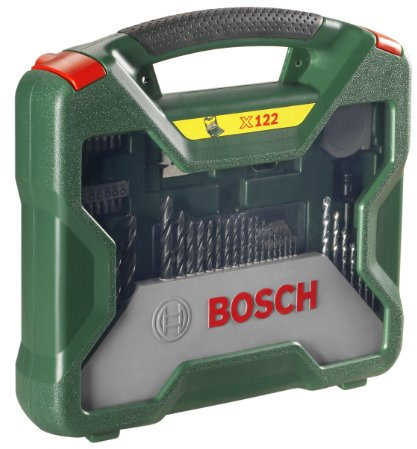 Bosch x-line - Maletín de 122 unidades para taladrar y atornillar