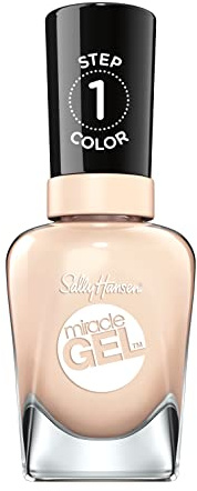Sally Hansen Miracle Gel Nagellack ohne künstliches UV-Licht Cream of the Crop, Nude, mit intensiv glänzendem Gel-Finish, Nr. 610, (1 x 14,7 ml)