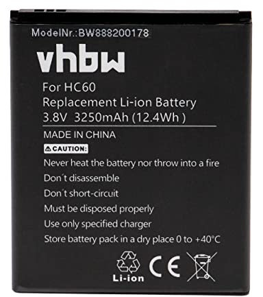 vhbw Batería Recargable Compatible con Motorola Moto C Plus, C Plus Dual SIM, XT1723, XT1724 móvil, Smartphone (3250 mAh, 3,8 V, polímero de Litio)