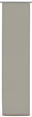 Gardinia Flächenvorhang Basic (1 Stück), Schiebegardine, Lichtdurchlässig, Stoff Waschbar, Anthrazit, 60 x 245 cm (BxH), 32491