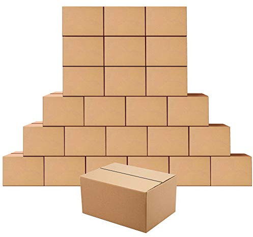 PETAFLOP 25 Stück Braune Kleine Versandkarton aus Wellpappe, Faltkarton 20,3 x 15,3 x 10,2 cm Geeignet für den Transport und die Lagerung von Gegenständen