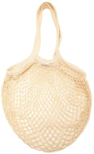 Sac filet de plage réutilisable et lavable | sac de jeux de mer pour enfants | sac biodégradable pour aliments fruits et légumes, blanc, 15 centimeters x 15 centimeters x 2 centimeters