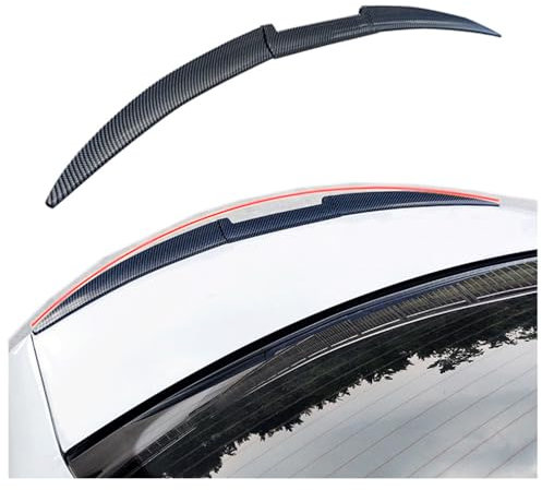 AMENAS Auto Kofferraum Heck Spoiler für BMW E46 E90 E60 E61, Spoiler Heckspoiler Heckflügel Car Tuning Accessories,A/Carbon Fiber