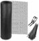 Chicken Wire Mesh Roll with 60pcs Cable Ties, Plastic Fencing Roll Reusable Safe Garden Mesh Fencing Black Poultry Plastic Netting Mesh for Yard Gardening Animal Pet Vegetable