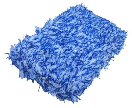 Spugna in microfibra per lavaggio auto, spugna in microfibra per lavaggio auto, 2 spugne morbide per la pulizia, lavabile in lavatrice, per moto, barche, finestre