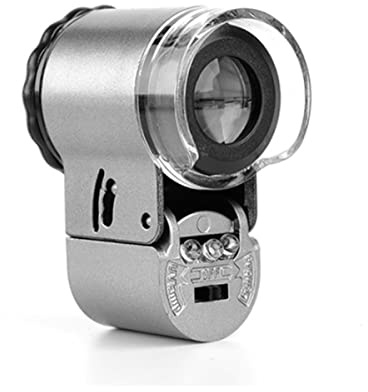 Accessori per microscopi Portatile 50x di Alta Definizione Gioielli Identificazione Microscopio Mini Lente d'ingrandimento Durabilità e Prestazioni affidabili