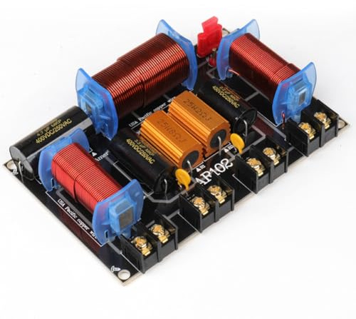 YGBWAOV Divisor de Altavoces de 3 VíAs, 200-500 W, Divisor de Frecuencias Profesional, 45 Hz-23 KHz, para Escenarios de Cine en Casa, 3 Unidades