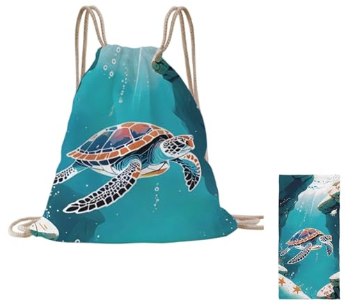 APGLSXY Snabbtorkande mikrofiberfilt ryggsäck 2 i 1 packbar strandhandduk väska för simning eller slappa lätt att bära 80 x 160 cm badhandduk