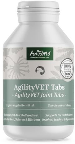 AniForte compresse per articolazioni per cani AgilityVet 120 pezzi - Compresse naturali per articolazioni cane con cozza dalle labbra verdi, artiglio del diavolo, collagene, glucosamina, condroitina