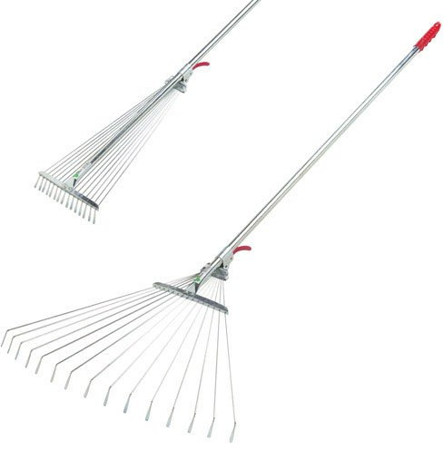 Scopa Regolabile Da Giardino Manico Ferro Giardinaggio Attrezzi