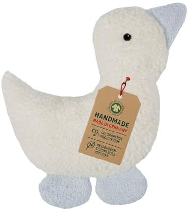 Efie épeautre coussin chauffant de canard bleu, certifié GOTS, culture biologique contrôlée (KBA), 100% fabriqué en Allemagne