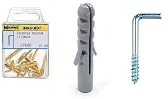 Taco Nº 6 Con Alcayatas Rosca 19x60 mm. 7 unidades