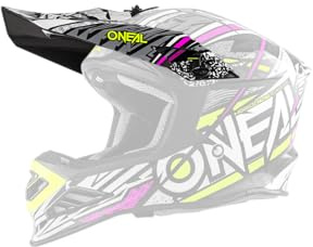 O'NEAL | Motocross-Helm-Ersatzteile | Enduro Motorrad | Ersatzschirm 8SRS Helmet SYNTHY | Visor 8SRS Helmet SYNTHY | Pink Gelb | One Size