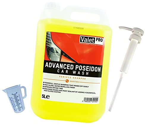 detailmate ValetPRO Poseidon Car Wash bilschampo 5 liter + pump mätmugg