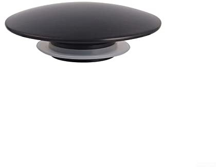 Tapón desplegable de clic clac, color negro mate, para desagüe de lavabo de baño, botón pulsador, 66 mm, para baño, cocina