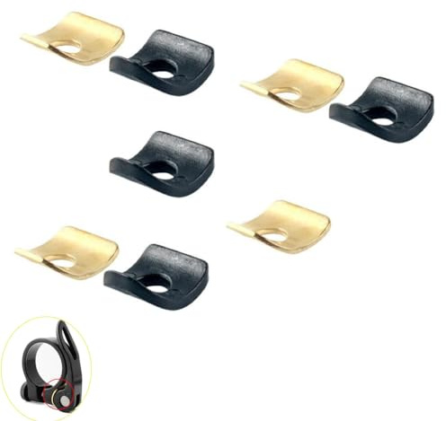 YehVeh 8 Pack Bike Seat Post Clamp Curved Washer Replacement Plastic and Copper Bushings Spacers Washer for Bicycle Seatpost Clamp Bike Seat Clamps Quick Release Post Fastener Collar