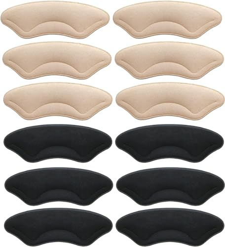 Dzxin Proteggi Tallone per Scarpe, 6 Paia Tallone Cuscino Cuscini per Tallone Salva Tallone per Scarpe per Scarpe Troppo Grandi, Migliorare la vestibilità