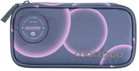 coocazoo Mäppchen „Swirl Whirl“, lila-rosa, mit Klett-Patch, Federmäppchen, großes Hauptfach, Schlaufen für Zirkel und Geodreieck, Stundenplanfach, Reißverschlussfach, ab der 3. Klasse