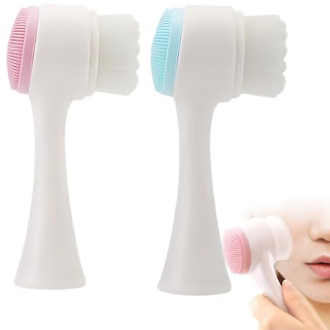 GGUFAY Brosse Nettoyante Visage, Brosse Visage, Brosses à Récurer pour le Visage, pour Nettoyer et Exfolier