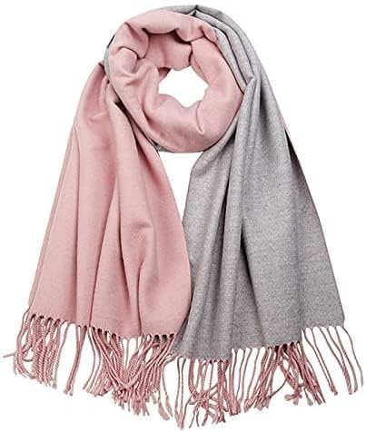 PFLife Bufanda de Cachemira Femenina 80'' x 27'' Bufanda de Regalo Femenina Pashmina Chal Suave y Cálida en Invierno Envuelta