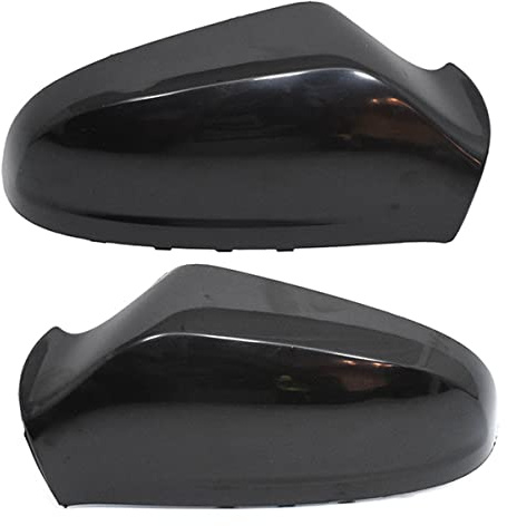 PROMOLINK Juego de 2 tapas para espejo retrovisor exterior, compatibles con Opel Astra H a partir de 2004 hasta 2010, color negro 6428917 6428182