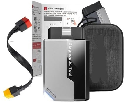 FJLKGDSP Escáner OBD2 inalámbrico Ediag Elite sin suscripción, actualizaciones de por Vida, Herramienta diagnóstico for Todos los Sistemas