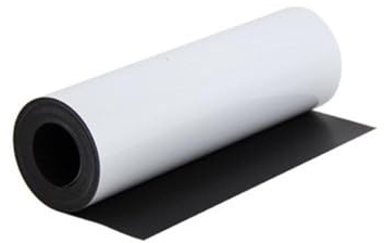 Magflex® Flexible Gloss White Magnetic Sheet for Creating Magnetic Pictures, Artwork, Signs or Displays - 300 mm Wide - 5 m Length