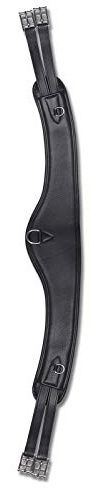 Contour - Cinghia per sella in pelle, 130 cm, colore: Nero