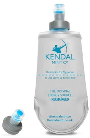 Kendal Mint Co. Flacon souple rechargeable pour gels nutritionnels et énergétiques sportifs, sans BPA, réutilisable, passe au lave-vaisselle (150 ml/2 gels)