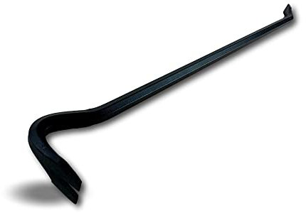 Pied de biche en fer forgé | Dimension 90 cm | Haute résistance | Griffes étroites et pied recourbé | Pince à décoffrer levier en fer et tige rigide | Arracher soulever buriner | Kibros PIBICH90