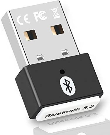 Adattatore Bluetooth PC, chiavetta USB Bluetooth 5.3 Dongle EDR Bluetooth per PC, desktop, laptop compatibile con Windows 11/10/8.1/7