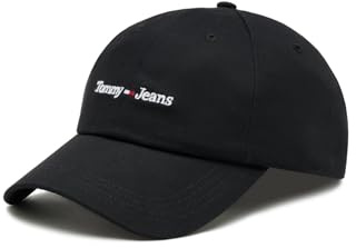 Tommy Jeans Herren Cap Sport Cap mit Logo, Schwarz (Black), Einheitsgröße