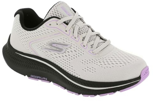 Skechers Women's Go Run Consistent 2.0 Mile Sneaker, Light Gray/Black, 9