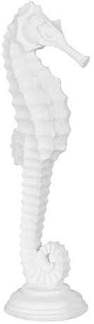 BigBuy Home Vit sjöhäst dekorativ figur 15 x 12,5 x 45 cm