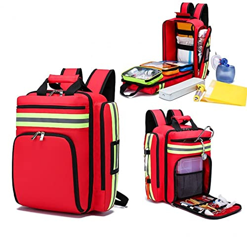 Bolsa De Primeros Auxilios - Mochila De Ayuda Para Desastres De Gran Capacidad De Almacenamiento Médico Vacía - Kits De Supervivencia Aire
