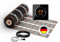 Chauffage au sol électrique : tapis chauffant à deux fils WARMON Ultra 200 W/m² avec thermostat WiFi OKE-25 tactile et cadre de couverture en verre Garda noir, thermostat : OKE25 Garda noir