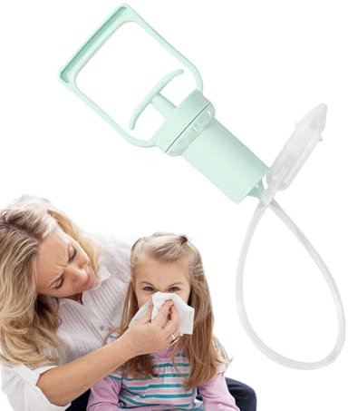 Nasensauger Baby Staubsauger | Baby Nasensauger mit Starke Absaugung | Nasal Aspirator Babys mit Manuellem Abzieher | Tragbarer Nasenreiniger für Babys und Erwachsenes zum Lösen von Nasenschleim