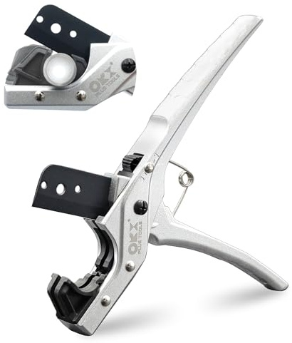 ORXPLUS Tools FlexiPro Pipe Tubing Cutter Plumbing Tool Cuts up to 1-1/4'' PTFE Blade,Rubber Hose,PPR PEX-A/B/C,
