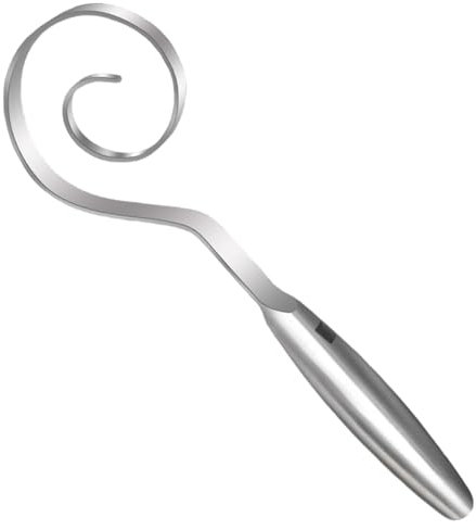 Fronza di pasta multiuso senza cucitura in acciaio inossidabile con manico di comfort, frusta a spirale pasta danese per a lievitazione naturale, miscelazione del pane, strumento da forno per cu