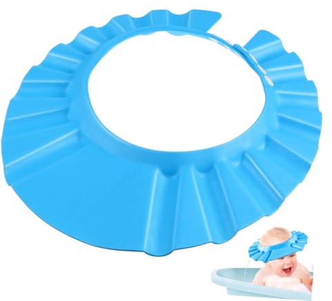 TOYANDONA Baby Shower Cap Shield - Shower Cap for Kids, Shampoo Shield Adjustable for 0-9 Years Old Children Hair Washing for Eyes And Ears Protector